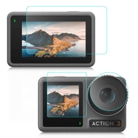 Tempered Glass Film Set for Dji Action 3 - 3-in-1 Protection for Front and Back Screens and Lenses thumbnail