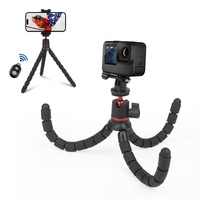 Flexible Mini Octopus Tripod with Remote for Slr Gopro Cellphone thumbnail