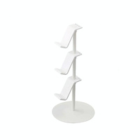 3-tier Desktop Gamepad and Headphone Storage Rack - White thumbnail