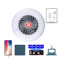 Multi-function Rechargeable Fan Light for Camping and Live Broadcast thumbnail