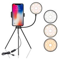 Dimmable Led Ring Light with Phone Tripod Stand thumbnail