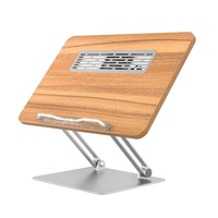 Adjustable Folding Laptop Stand with Cooling Fan - Portable Tablet Holder thumbnail