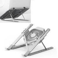 Adjustable Laptop Stand - Portable Folding Heat Dissipation Desktop Holder thumbnail