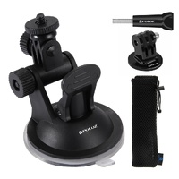 Universal Suction Cup Mount for Action Cameras with Tripod Adapter and Storage Bag thumbnail