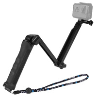 Foldable 3-way Tripod Selfie Stick for Action Cameras - 20-58cm Length thumbnail