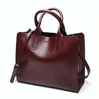 Leather Women Tote Bag for Casual Shoulder Carry thumbnail