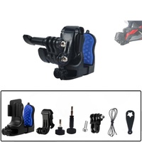 Universal Motorcycle Helmet Mount for Gopro Dji and Sjcam Cameras - Set 2 thumbnail