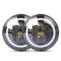 2 Pcs 7 Inch Ip68 Waterproof 6500K 75W Cree Led Headlight Hi / Lo Beam Driving Lamp For Jeep Wrangler Jk Tj Lj thumbnail