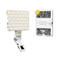 Rechargeable Clip Fill Light - 60 Leds 3 Light Modes Front & Back Clip a Type Blue - A Type White thumbnail