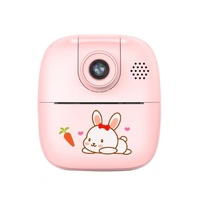 32g Pink Cartoon Kids Camera with Rotating Lens - A18 Hd thumbnail