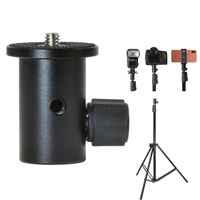 Camera Light Stand Conversion Head With 1 / 4-Inch Mount And Umbrella Holder thumbnail