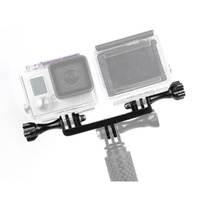 Universal Double Bracket Mount for Gopro Hero11 - Screw Adapter thumbnail