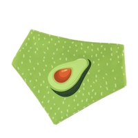 Refreshing Avocado Pet Scarf Three-Layer Thickened Waterproof Saliva Towel - Size L thumbnail