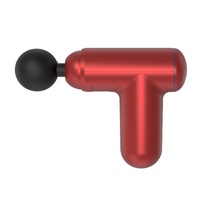Red Mini Vibrating Fascia Massage Gun - Button Type thumbnail