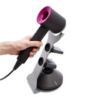 Universal Hair Dryer Stand No Drilling Silver thumbnail
