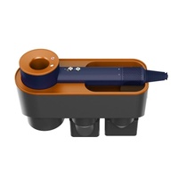 Wall Mounted Hair Dryer Bracket Storage Rack Black Nickel - With Hand Dryer Black Nickel Colour thumbnail