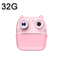 Instant Print Camera with Dual Lens - 2.8 Screen for Kids Blue - Pink + 32G Card thumbnail
