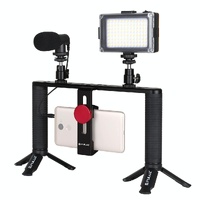 4-In-1 Vlogging Kit With Led Light Microphone Tripod And Stabilizer thumbnail