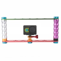 Aluminum Dual Grip Stabilizer for Action Cameras with Jaws Flex Clamp Mount thumbnail