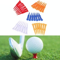 60-piece Golf Plastic Ball Tee Set with Ribbon Needle - 57mm Size thumbnail