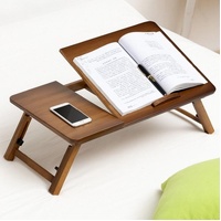 Adjustable Folding Laptop Desk for Dorm or Study - Height and Space Saver thumbnail