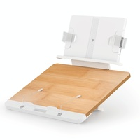 Adjustable Desktop Book Stand with Multi-angle Clip - Foldable Tablet Holder thumbnail