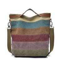 Multi Layer Canvas Crossbody Bag For Women Simple Design thumbnail