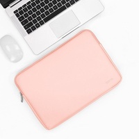 13-14 Inch Pink Pu Leather Laptop Bag thumbnail