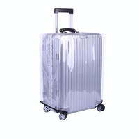 Waterproof Pvc Trolley Suitcase Cover - 30 Inch Rimless Transparent Dustproof thumbnail
