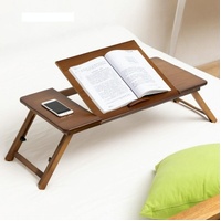 Adjustable Folding Laptop Desk for Dorm or Study - Height and Space Saver thumbnail