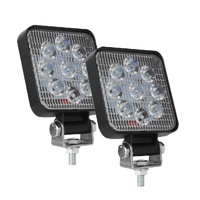 6.3W 10 - 30V Dc 6000K 3 Inch 9 Leds Square Offroad Truck Car Driving Light Work Light Spotlight Fog Light thumbnail
