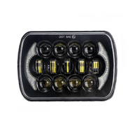 7 Inch 5X7 / 7X6 H4 Dc 9V - 30V 30000Lm 300W 8Leds Car Square Shape Led Headlight Lamps For Jeep Wrangler thumbnail