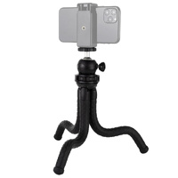 Flexible Mini Octopus Tripod with Ball Head for Slr Cameras Gopro and Cellphones - 30cmx5cm thumbnail