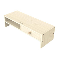 Wood Grain Monitor Stand with Drawer - 2 Layers thumbnail