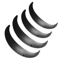 4 Pcs Car Universal Fender Flares Wheel Eyebrow Black Not Painted Wheel Eyebrow thumbnail