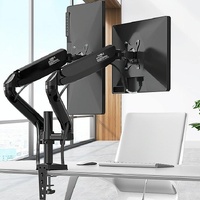 Double Screen Desktop Monitor Bracket - Air Pressure Lift thumbnail