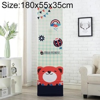 180x55x35cm Dark Grid Bear All-inclusive Fabric Dust Cover for Vertical Cabinet Ac thumbnail