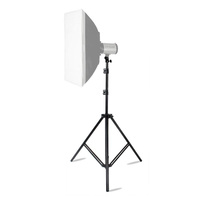 Professional Aluminum Lighting Stand For Studio Flash - 68-200Cm Height Black thumbnail