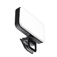 Rechargeable Clip-on Selfie Light with 66 Leds - 3 Modes for Phone Laptop Tablet - Black - White thumbnail
