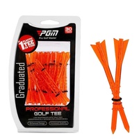 30 Adjustable Golf Tees with 83mm Height Limit - Set of 30 - White thumbnail