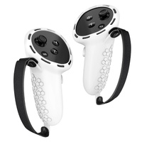 Non-slip Silicone Cover for Meta Quest 3 Vr Controllers - Black thumbnail
