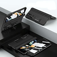 Foldable Full Body Case for Samsung Galaxy z Fold 4 / 5g - 360 Degree Folding - Coffee thumbnail