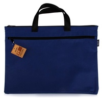 Double Zipper Canvas Storage Bag - Portable and Simple - Dark Blue thumbnail