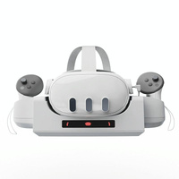 Gray Wall Mount for Meta Quest 3 Vr Helmet Charging thumbnail