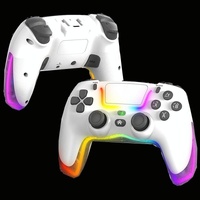 Wireless Bluetooth Grip for Ps4 with Dazzling Colour Light - Black thumbnail