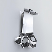 Wall-Mounted Bracket For Ps5 Console With Controller Vr Glasses And Headphone Storage - Black thumbnail
