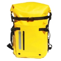 Waterproof Diving Fins Bag Scuba Swimming Backpack - Black thumbnail