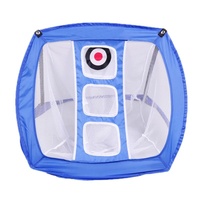 Foldable Square Golf Net for Indoor Practice - Red thumbnail