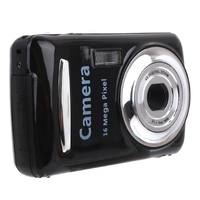 16mp Mini Digital Camera for Kids - 2.4 Inch 720p Cute Cartoon Design - Multifunctional Toy for Children's Birthday - Black thumbnail