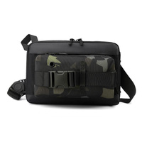 Functional Men Chest Bag Versatile Messenger Bag For Everyday Use - Black thumbnail